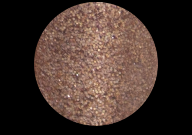 Qeblawi Sheer pinkish taupe brown base busting with silver glitter diamonds